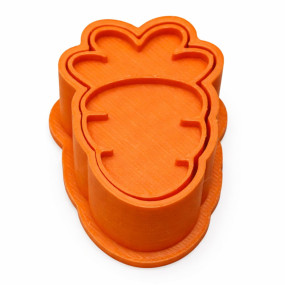 Molde com Carimbo para Brigadeiro/Doces Finos - Cenoura